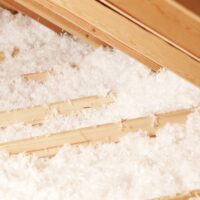Attic blown insulation